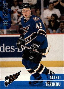1999-00 BAP Memorabilia Capitals Hockey Card #81 Alexei Tezikov Rookie