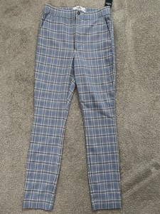hollister plaid pants mens