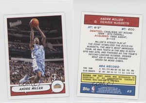 2004-05 Topps Bazooka Minis Andre Miller #23