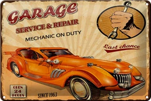 Blechschild Spruch 30x20 cm Garage Service mechanic on duty Deko Schild tin sign - Picture 1 of 5