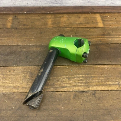 Mongoose Maurice Stem Green Old School BMX Freestyle Potts Neck Quill  Alloy - Image 1 of 4