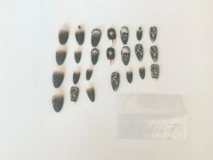 Dijes para arte en uñas alas de cristal Bee Bug accesorio plateado retro clásico - Imagen 1 de 3