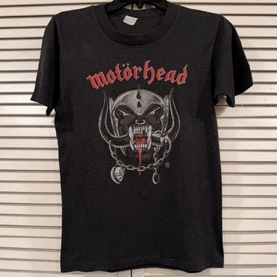 Camiseta De Colección Original Motorhead 1982 Puño de Hierro Gira de Conciertos Foto 1 de 4