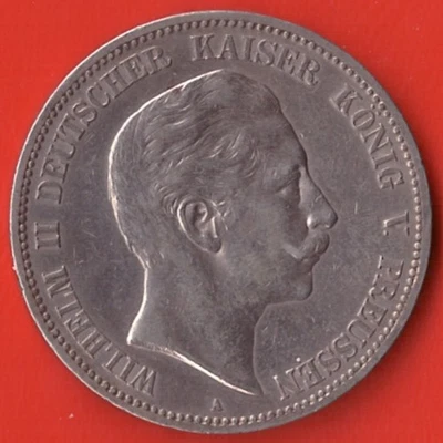 Deutsches Reich - 5 Mark - Wilhelm II Deutscher Kaiser, Kg. v. Preussen - 1904 A - Bild 1 von 2
