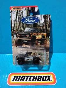 2019 MATCHBOX FORD TRUCK SERIES 1972 BRONCO 4x4 BLACK SKYJACKER LIFTED OFF-ROAD - Picture 1 of 7