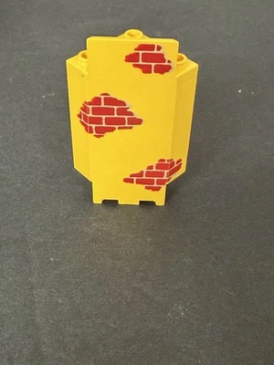 Lego #2345 Panel 3x3x6 Castillo Esquina Pared Amarillo con Ladrillos Rojos (6276 6259 1795) Foto 1 de 3