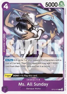 Ms. All Sunday Legacy of the Master OP12-075 One Piece Card NM - Picture 1 of 1