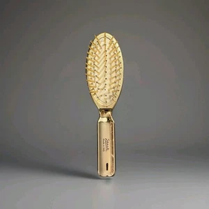 Vtg Janeke Air-cushioned Brush Gold bristles & nylon reinforcement-Made In Italy - Picture 1 of 2