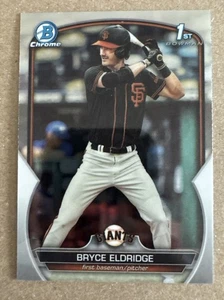 2023 Bowman Draft Bryce Eldridge #BDC-107 1st Bowman Chrome San Francisco Giants - Picture 1 of 10