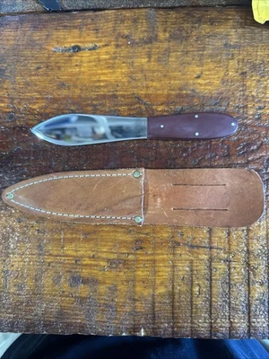 Cuchillo de Lanzamiento Case XX Modelo Temprano #303 1970 Funda de Cuero De Colección Foto 1 de 4