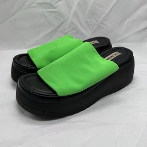 Steve Madden x Urban Outfitters Plateau Slinky30 neongrüne Sandalen Größe 10 - Bild 1 von 9