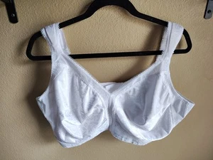 Playtex Women's White 18-Hour Comfort Strap Bra Sz 48D Wireless All Day Wear - Picture 1 of 6