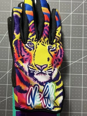 Neff Gloves Women Size Small - Spring Style With Neon Tiger Graphics - Image 1 of 4