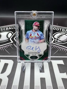 2025 Topps Tier One Paul Goldschmidt green foil Prime Performers auto /20 - Bild 1 von 2