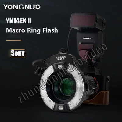 YONGNUO YN14EX II YN14EXII TTL Macro Ring Flash Speedlite Light for Sony Cameras - Imagen 1 de 4