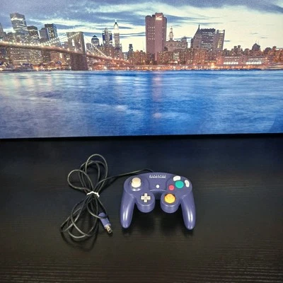 Official Nintendo GameCube Controller Indigo Purple DOL-003 Authentic OEM Tested - Image 1 of 3