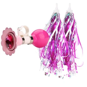 Kids Bike Horn Children Bicycle Bell Streamers and Bike Bell for Girls Bike A... - Picture 1 of 6