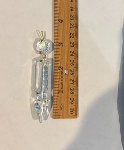 5 Pcs Vintage Czech Chandelier Crystal Spear Prisms w/ top bead 2135 3 inch NEW - Picture 1 of 7