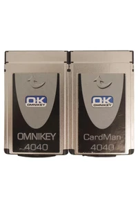 OMNIKEY CardMan 4040 PCMCIA Smart Card Leser Laptop Silber 2 Stück - Bild 1 von 3