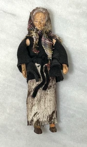 Vintage Puppenhaus Miniatur Handwerker OOAK Bauernfrau Poseable Doll 1:12 - Bild 1 von 21