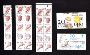 1995 Choice of Seashell Set/Booklet/Pane/Strip BK146/147 2121a! MNH US Stamps - Picture 1 of 7