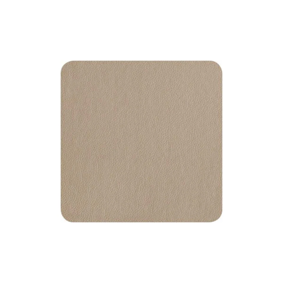 Asa Table Tops Leather Optic Fine Sottobicchieri Set 4-tlg. Pietra 10x10 CM - Immagine 1 di 1