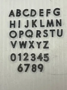 Metall Buchstaben und Zahlen 3/8 Zoll 1/8 Dicke Gerade Schrift Preis pro Buchstabe * - Bild 1 von 2