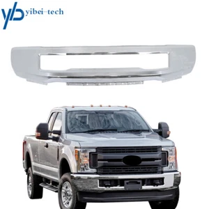 Chrome Steel Front Bumper Face Bar For 2017-2019 Ford F-250 F-350 Super Duty - Picture 1 of 9