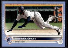 2022 Topps Fathers Day Blue Rare Niko Goodrum 42/50 Detroit Tigers #573