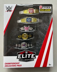 WWE Championship Collectors Pack Elite Figure Title Belts Ringside Exclusive - Picture 1 of 9