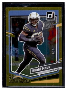 2023 Donruss Football Football 160 KHALIL MACK GOLD #/50 - Imagen 1 de 2