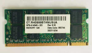 10 x HP Notebook Ram 1GB PC2-5300 667MHz SoDimm Elitebook neu 414046-001  - Bild 1 von 1