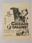 CHICAGO CALLING PRESSBOOK ADVERTISEMENT PAMPHLET DAN DURYEA MARY ANDERSON