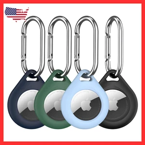 Airtag Dog Holder 4 Packs Air Tags Apple Case with Metal Keychain Airtag Collar - Picture 1 of 8