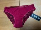 Red Lace Back Knickers Pants Briefs