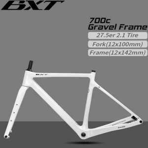 Carbon Gravel Frame All inner Cable Road Bike Frameset Di2 Bicycle 700x47C Disc - Picture 1 of 21