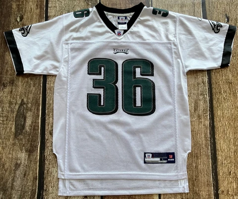 REEBOK PLAYERS NFL FOOTBALL JERSEY EAGLES #36 BRIAN WESTBROOK YOUTH LARGE EUC Cover