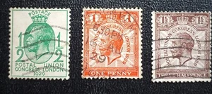 GB George V 1929. SG434-6 good used 9th UPU Congress. - Picture 1 of 2
