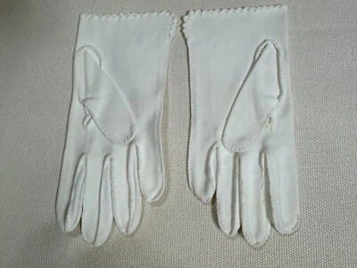 Vintage Women's Cotton Gloves—Hand Finished - Image 1 of 4