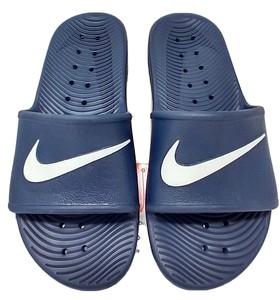 blue nike slides men