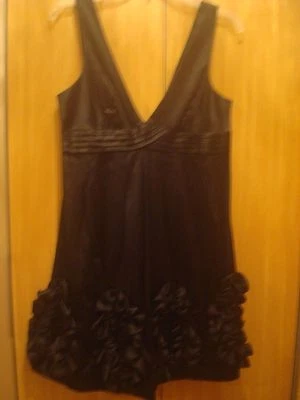 EUC Double Zero little black dress size S, flowers at the buttom, adorable ! - Image 1 of 3
