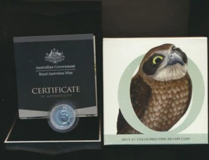 Australia: 2015 $1 Coloured Silver Alphabet Collection O Cert No.177 RARE - Imagen 1 de 1
