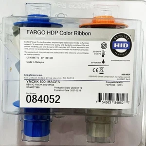 New Printers Ribbon for Fargo hdp5000 084052 ymckk, 500 Images - Picture 1 of 4