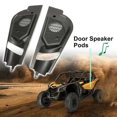 Kit de montaje estéreo con soporte para cápsulas de altavoces de puerta para Can Am Maverick X3 2017-2023 Foto 1 de 4