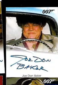 Tarjeta autógrafa Joe Don Baker James Bond Rittenhouse 007 FULL BLEED - Imagen 1 de 1