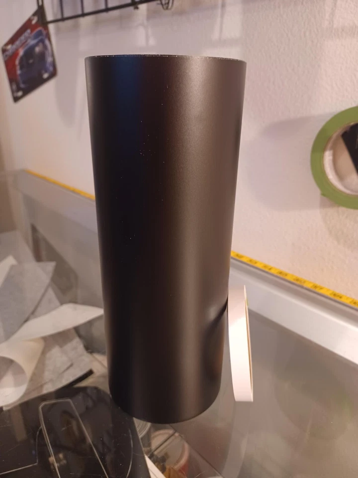 Adesivo gráfico de vinil listrado 3M preto fosco 10 polegadas + listras de giz 36 pés - Imagem 1 de 1