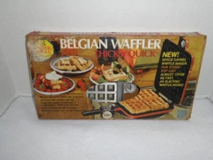Nordic Ware Belgium Waffler Thick N Quick Stove Top Camping vintage - Picture 1 of 6