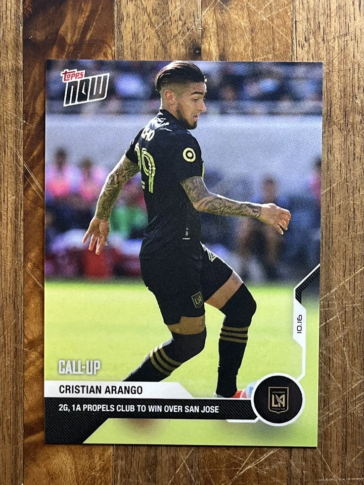 2021 Topps Now MLS #162 Cristian Arango | PR 173 | LAFC Call Up - Image 1 of 2