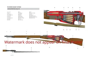 Póster Rifle M1891 Pistola Rusa Mosin Nagant Impresión Dibujo Arte de Pared Primera Guerra Mundial Decoración - Imagen 1 de 4