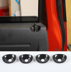 Carbon fiber ABS Interior Door Lock Pin Cover Trim*4 For Dodge Nitro 2007-2012
